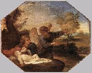 Andrea Sacchi Hagar and Ishmael in the Wilderness oil painting artist